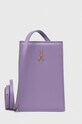 Patrizia Pepe torebka skórzana skóra licowa fioletowy 2B0052.L061