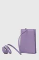 Шкіряна сумочка Patrizia Pepe фіолетовий