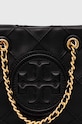 Akcesoria Tory Burch torebka skórzana dwustronna Fleming Soft Mini Chain 152334.001 czarny