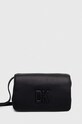 Шкіряна сумочка Dkny аплікація чорний R33EKY30