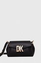 Dkny torebka skórzana skóra licowa czarny R33EKY86