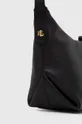 czarny Lauren Ralph Lauren torebka skórzana
