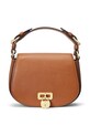 Кожаная сумочка Lauren Ralph Lauren кожа коричневый 431915354