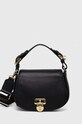 Lauren Ralph poșetă de piele uni negru 431915354