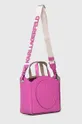 Шкіряна сумочка Karl Lagerfeld рожевий