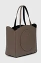 Шкіряна сумочка Karl Lagerfeld коричневий