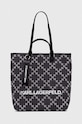 Чанта Karl Lagerfeld текстилен сив 236W3027
