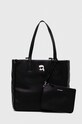 Karl Lagerfeld torebka dwustronna mieści A4 czarny 236W3073