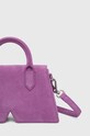 Akcesoria Karl Lagerfeld torebka zamszowa 236W3185 fioletowy