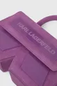 фиолетовой Замшевая сумочка Karl Lagerfeld