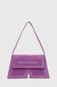фіолетовий Замшева сумочка Karl Lagerfeld Жіночий
