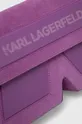 fioletowy Karl Lagerfeld torebka zamszowa