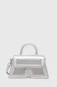 srebrna Usnjena torbica Karl Lagerfeld Ženski