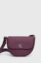 Τσάντα Calvin Klein Jeans απομίμηση λείου δέρματος μωβ K60K611226