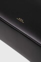 A.P.C. poșetă de piele negru PXBRU.F61837