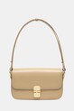 A.P.C. borsa a mano in pelle Sac Grace Shoulder semplice beige PXBMW.F61615