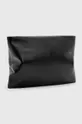 Δερμάτινη τσάντα ώμου AllSaints Bettina μαύρο