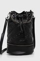 Τσάντα Pepe Jeans απλικέ μαύρο PL031473.999