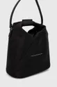 Кожена чанта MM6 Maison Margiela Handbag черен