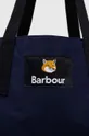 тъмносин Чанта Barbour Barobour x Maison Kitsune Reversible Tote Bag