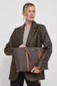 Τσάντα MICHAEL Michael Kors απομίμηση λείου δέρματος καφέ 30R4G1LT3B