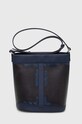 Τσάντα Ader Error Kiez Tote Bag λείο δέρμα σκούρο μπλε BMADFWBA2004