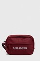 Детская сумка на пояс Tommy Hilfiger аппликация бордо AU0AU01728.9BYX
