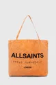 oranžová Bavlnená taška AllSaints Pánsky