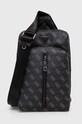 Malá taška Guess VEZZOLA vzorovaný čierna HMEVZL.P3407