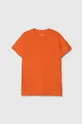 pomarańczowy Guess t-shirt dziecięcy Chłopięcy