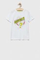 Guess t-shirt bawełniany dziecięcy L3YI09.K8HM4.9BYX biały AW23