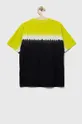 Παιδικό βαμβακερό μπλουζάκι Guess πράσινο