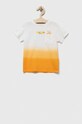 Guess t-shirt bawełniany dziecięcy nadruk pomarańczowy N3YI04.K8HM3.9BYX