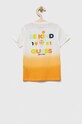Guess t-shirt bawełniany dziecięcy N3YI04.K8HM3.9BYX pomarańczowy AW23