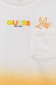 Chłopiec Guess t-shirt bawełniany dziecięcy N3YI04.K8HM3.9BYX pomarańczowy