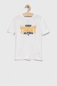 Tommy Hilfiger t-shirt bawełniany dziecięcy nadruk biały KB0KB08323.74.122.9BYX