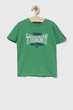 Tommy Hilfiger t-shirt bawełniany dziecięcy nadruk zielony KB0KB08323.74.122.9BYX