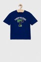 Tommy Hilfiger t-shirt bawełniany dziecięcy aplikacja granatowy KB0KB08329.74.122.9BYX