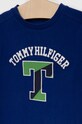 Chłopiec Tommy Hilfiger t-shirt bawełniany dziecięcy KB0KB08329.74.122.9BYX granatowy