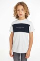 Tommy Hilfiger t-shirt bawełniany dziecięcy nadruk szary KB0KB08374.74.122.9BYX