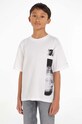 Detské bavlnené tričko Calvin Klein Jeans bavlna biela IB0IB01767.9BYX