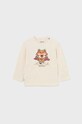 Mayoral longsleeve bawełniany niemowlęcy nadruk beżowy 2025.3G.Baby.9BYX