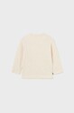 Mayoral longsleeve bawełniany niemowlęcy 2025.3G.Baby.9BYX beżowy AW23