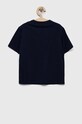 EA7 Emporio Armani t-shirt bawełniany dziecięcy 6RBT53.BJ02Z granatowy AW23