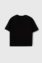 Дитяча бавовняна футболка EA7 Emporio Armani чорний