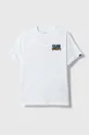 λευκό Παιδικό βαμβακερό μπλουζάκι Vans PIZZA FACE SS VN00089UWHT1 Για αγόρια