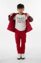 μπεζ Παιδικό βαμβακερό μπλουζάκι Kenzo Kids Για αγόρια