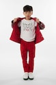 Dětské bavlněné tričko Kenzo Kids kulatý béžová K25883.114.150