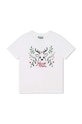 Dětské bavlněné tričko Kenzo Kids K25883.114.150 béžová AW23