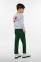 Kenzo Kids longsleeve bawełniany dziecięcy nadruk szary K25886.114.150
